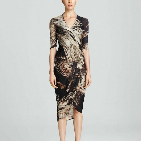 HELMUT LANG Drift Drape Dress Size Size Small - Picture 1 of 9
